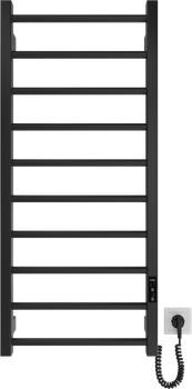 Полотенцесушитель электрический Hygge Family Leeds 6.1.0803.06.BM 970x430 черный мат