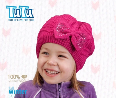 Шапка берет tutu 02961 48-52 Фуксия