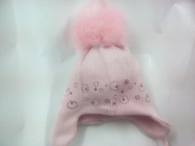 Зимова шапка для дівчинки tutu 01191 44-48 Рожева
