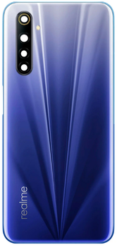 Задняя крышка Realme 6 синяя Comet Blue Original PRC + стекло камеры