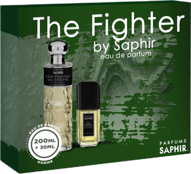 Набір для чоловіків Saphir Parfums The Fighter Pour Homme Парфумована вода 200 мл + Парфумована вода 30 мл (8424730033558)