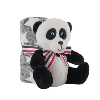 Плед Perletti Panda Bear с плюшевой игрушкой 120 x 80 см (8015831130705)