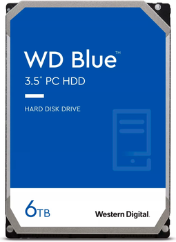 Жорсткий диск Western Digital Blue 6TB 5400rpm 256MB WD60EZAX 3.5" SATAIII