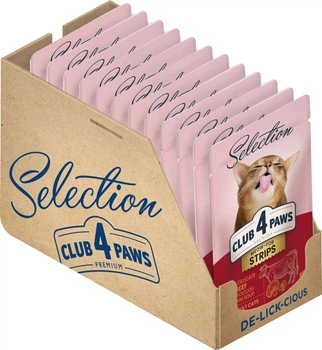 Корм Club 4 Paws Selection з яловичиною в крем супі з броколі