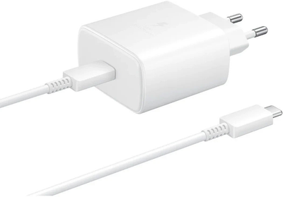 Мережевий зарядний пристрій Samsung Quickl Charger 45W USB-C White (EP-TA845W)