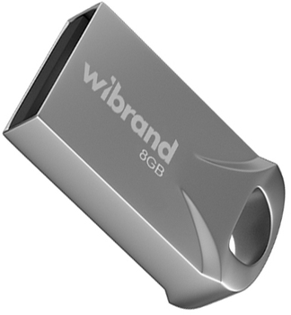 Флеш память USB Wibrand Hawk 8GB USB 2.0 Silver (WI2.0/HA8M1S)