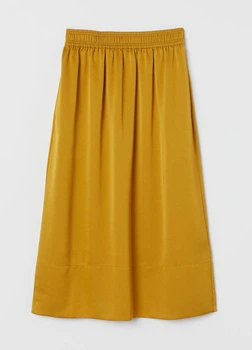 Юбка H&M 38 Горчичный (HM-0766469-0-Mustard)