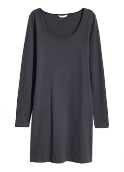Платье H&M S Серый (HM-0502522-6-Dark-grey)