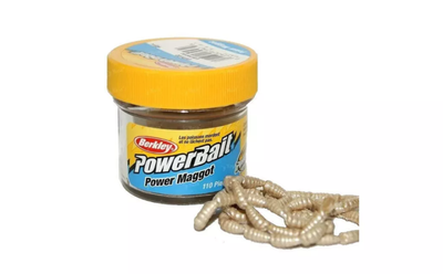 Опарыш Berkley силсконовый белый Power Maggot White (110 шт),10905