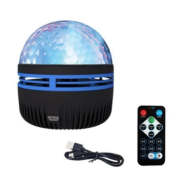 LED ночник-проектор Северное сияние RGB цветное освещение с пультом и разными режимами