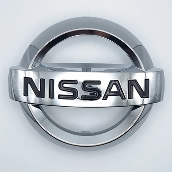 Эмблема логотип Nissan на решётку радиатора (хром) 130*112 мм 628901KA0A
