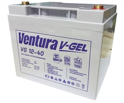 Аккумулятор Ventura VG 12-40 GEL (гелевый) - GEL на 12 В 40 ампер-часов