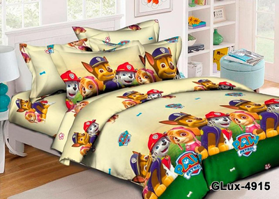 Дитячий полуторний комплект "Paw Patrol 2" з бязі | Наволочка 50х70 см