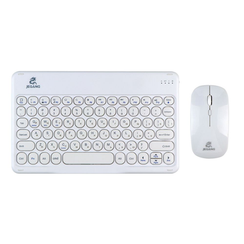 Комплект беспроводной клавиатура и мышь JEQANG JB-362 White