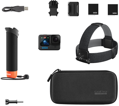 Kamera wideo GoPro HERO12 Black + Enduro + Head Strap + Handler Floating (CHDRB-121-RW)