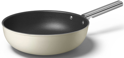 Patelnia WOK Smeg 30 cm Cream (CKFW3001CRM)