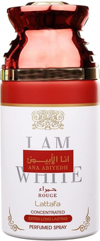 Perfumowany spray do ciała Lattafa Ana Abiyedh Rouge I Am White skoncentrowany 250 ml (6291107457710)