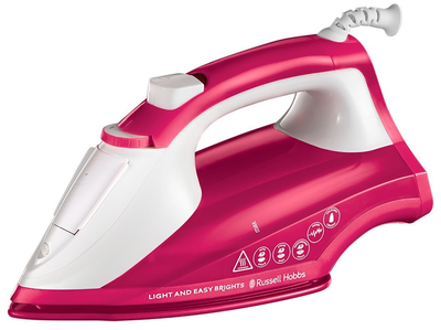 Russell Hobbs Утюг Light&Easy Brights Berry, 2600Вт, 240мл, паровий удар -115гр, постійна пара - 35гр, керам. підошва, малиновий