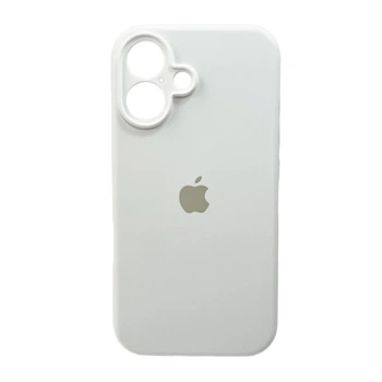 Защитный чехол-накладка Silicone Full Case AA Camera Protect для Apple iPhone 16 White (FullAAi16-8)