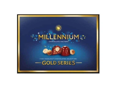 Цукерки шоколадні Millennium 205г Gold в молочному шоколаді
