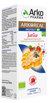 Добавка дієтична Arkopharma Arkoreal Protect Junior Strawberry Syrup 140 мл (8428148450372)