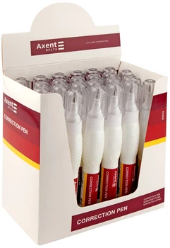 Набір коректорів-ручок Axent Delta 10 мл 24 шт (4250804879722)