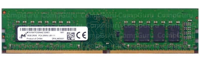 Оперативная память для ПК Micron DDR4 16GB 2666MHz UDIMM 2Rx8 PC4-2666V (MTA16ATF2G64AZ-2G6E1)