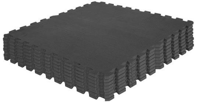 Zestaw mat ochronnych Gorilla Sports 60 x 60 x 1.2 cm 8 szt Black (4260200847225)