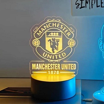 3D ночник Манчестер Юнайтед (светильник Manchester United) на USB