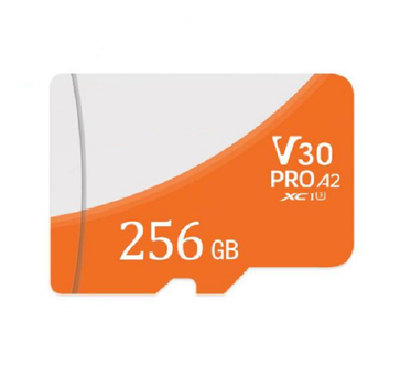 Micro sd карта памяти флешка флеш-карта 256 ГБ SEUNO оранжевая (GS843)