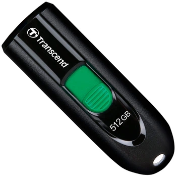 Флеш пам'ять USB Transcend JetFlash 790C 512GB USB Type-C Black/Green (TS512GJF790C)