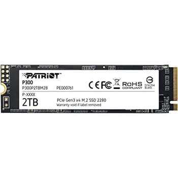 SSD диск Patriot P300 2TB M.2 2280 PCIe NVMe 3.0 x4 3D NAND TLC