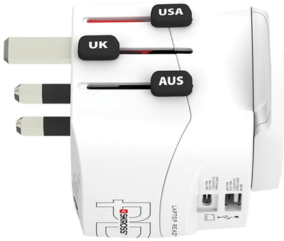 Мережевий зарядний пристрій Skross Pro Light USB AC45PD World 45W White (1302474)