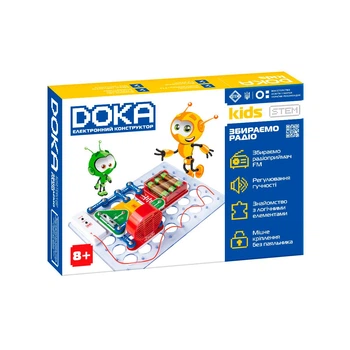 Конструктор дитячий електронний Doka "Збираємо радіо" D70703