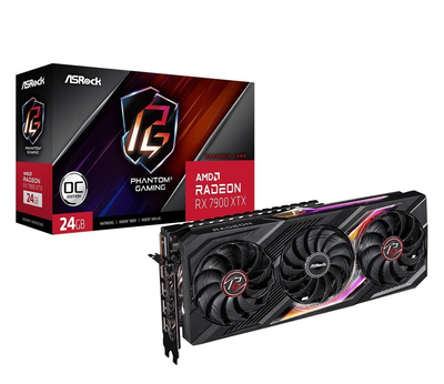 Видеокарта ASRock Radeon RX 7900 XTX Phantom Gaming OC 24GB GDDR6 (RX7900XTX PG 24GO) EU