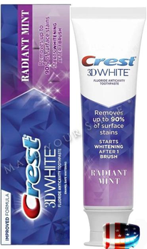 Отбеливающая зубная паста для чувствительных зубов Crest 3D White Radiant Mint 93 g