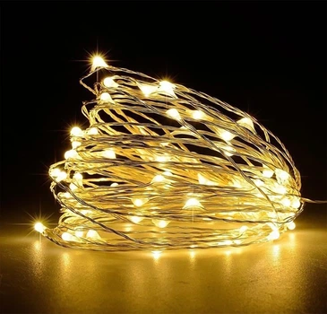 Декоративна гірлянда BERGER 2104-U-200 Warm 200 LED Теплий 20 м 8 режимів USB