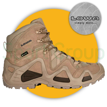 Черевики тактичні Lowa Zephyr GTX mid TF Coyote (койот) UK 7/EU 41