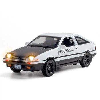 Металлическая высокодетализированная модель автомобиля TOYOTA Corolla AE86 Sprinter, 1 : 32, на батарейках