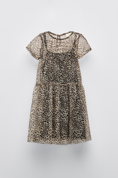 Платье для девочек Zara 6201/703 152 см Леопардовый