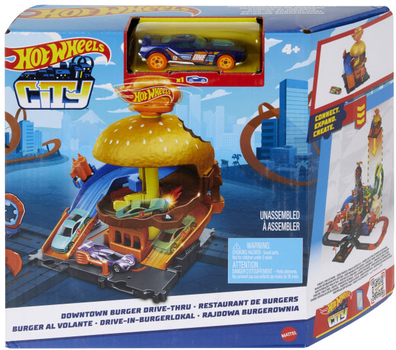 Zestaw do zabawy Hot Wheels Burgerownia w centrum miasta (194735030125)