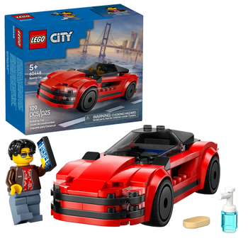 Конструктор LEGO City Червоний спортивний автомобіль 109 елементів (60448)