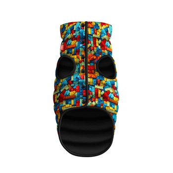 Курточка для собак WAUDOG Clothes, рисунок "Блоки", S35, В 47-50 см, С 30-33 см