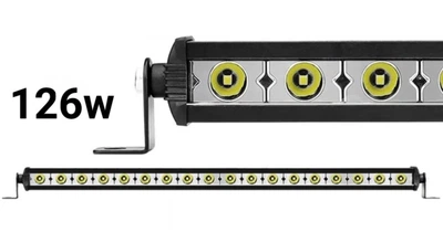 Світлодіодна LED люстра балка на крышу авто 126w пряма дальнє світло
