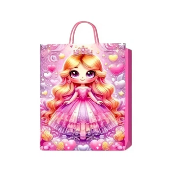Пакет подарунковий «Princess 3D» Stenson R33045-L 31х42х12 см