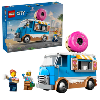 Конструктор LEGO City Пересувна крамниця пончиків 196 елементів (60452)