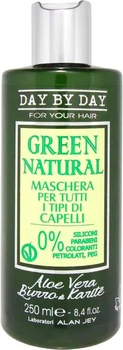 Маска Alan Jey Green Natural Hair Mask для всіх типів волосся з алое вера та маслом каріте 250 мл