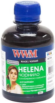 Чернила WWM Helena HP 200 мл Black (HU/B)