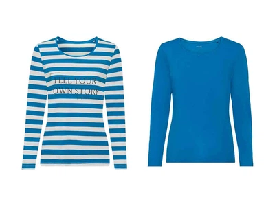Футболка-лонгслив набор 2 шт. для женщины Esmara LYCRA® 370626 S Синий