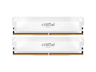 Пам'ять для настільних комп'ютерів Crucial 32GB (2x16GB) 6000MHz CL36 Pro Overclocking White (CP2K16G60C36U5W)